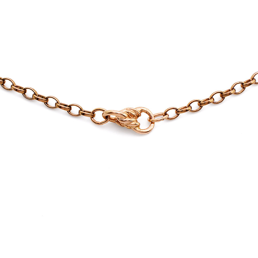 9ct rose gold 21 inch belcher Chain